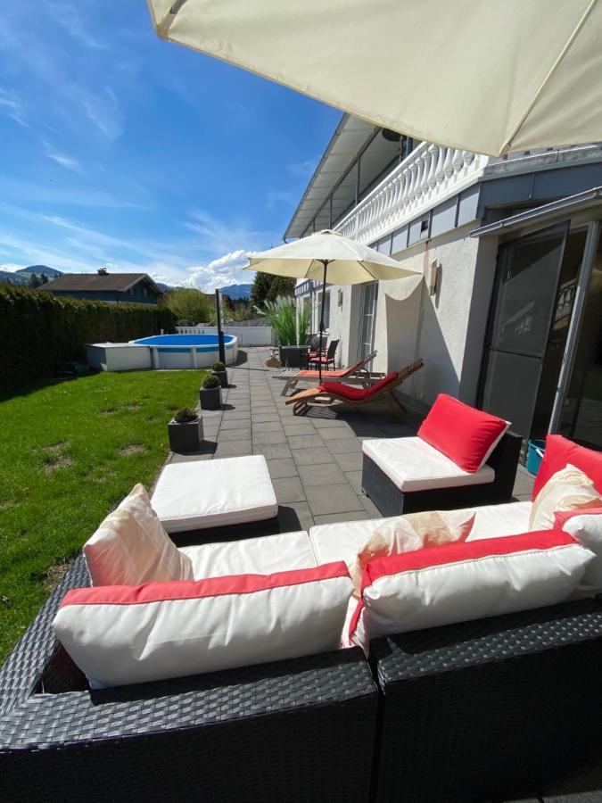 Modernes Alpenapartment mit Sauna Wintergarten und Pool Salzburg Exterior foto